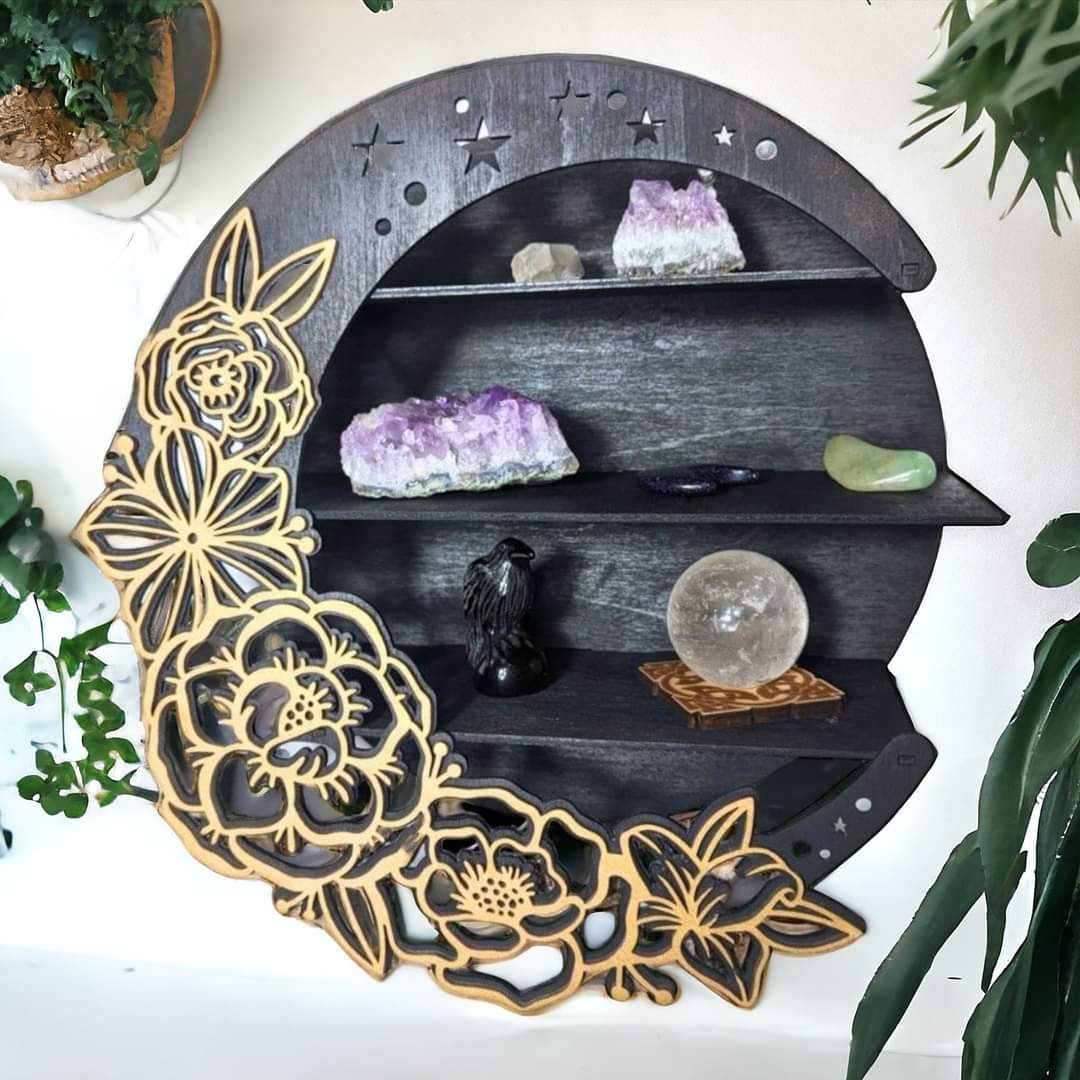 Moon Shelf For Crystal Display