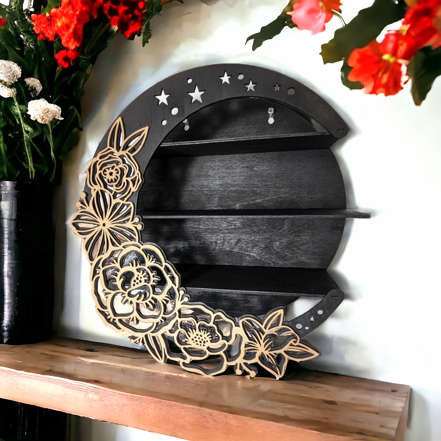 moon shelf for crystals