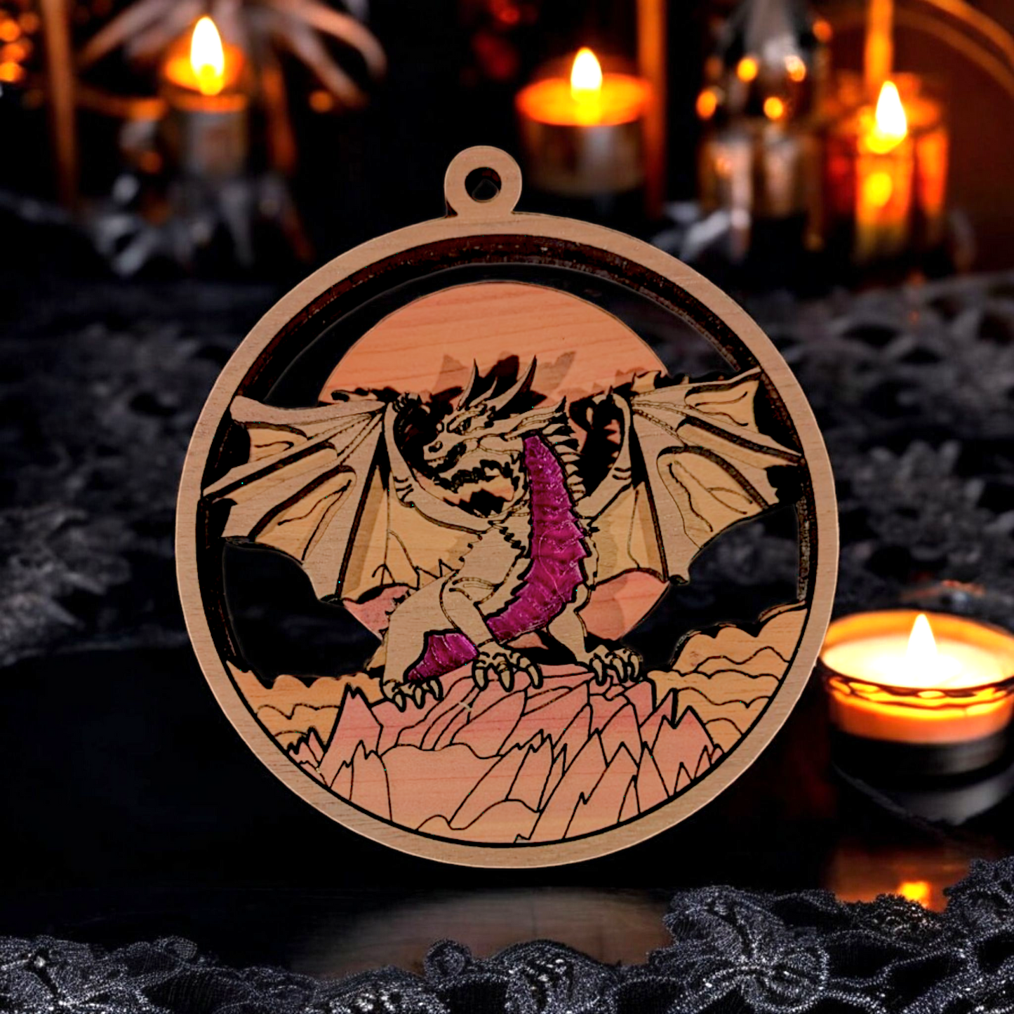 Gothic Christmas Ornaments- Dragon