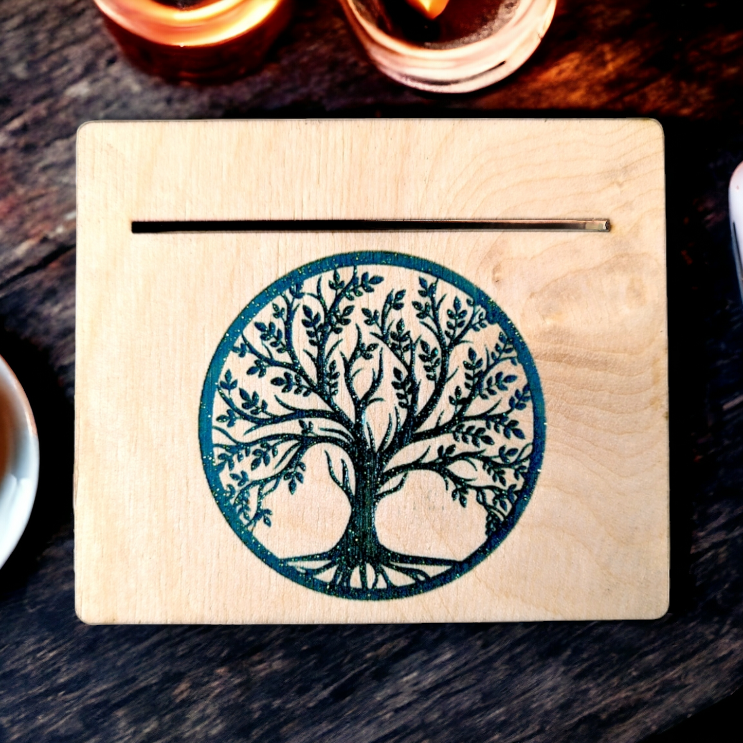 Wooden Tarot Card Holder