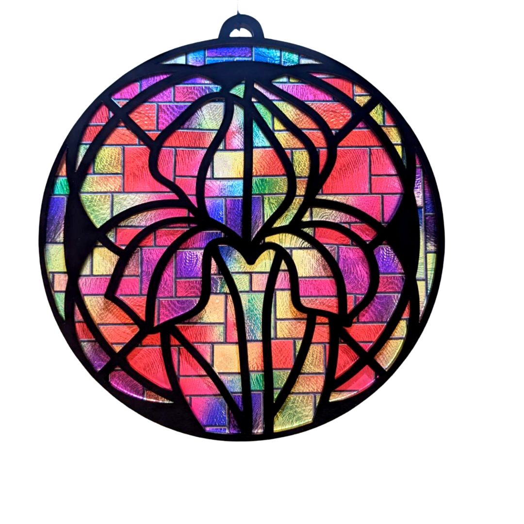 Flower Suncatcher - Irish Stained Glass- Inspired