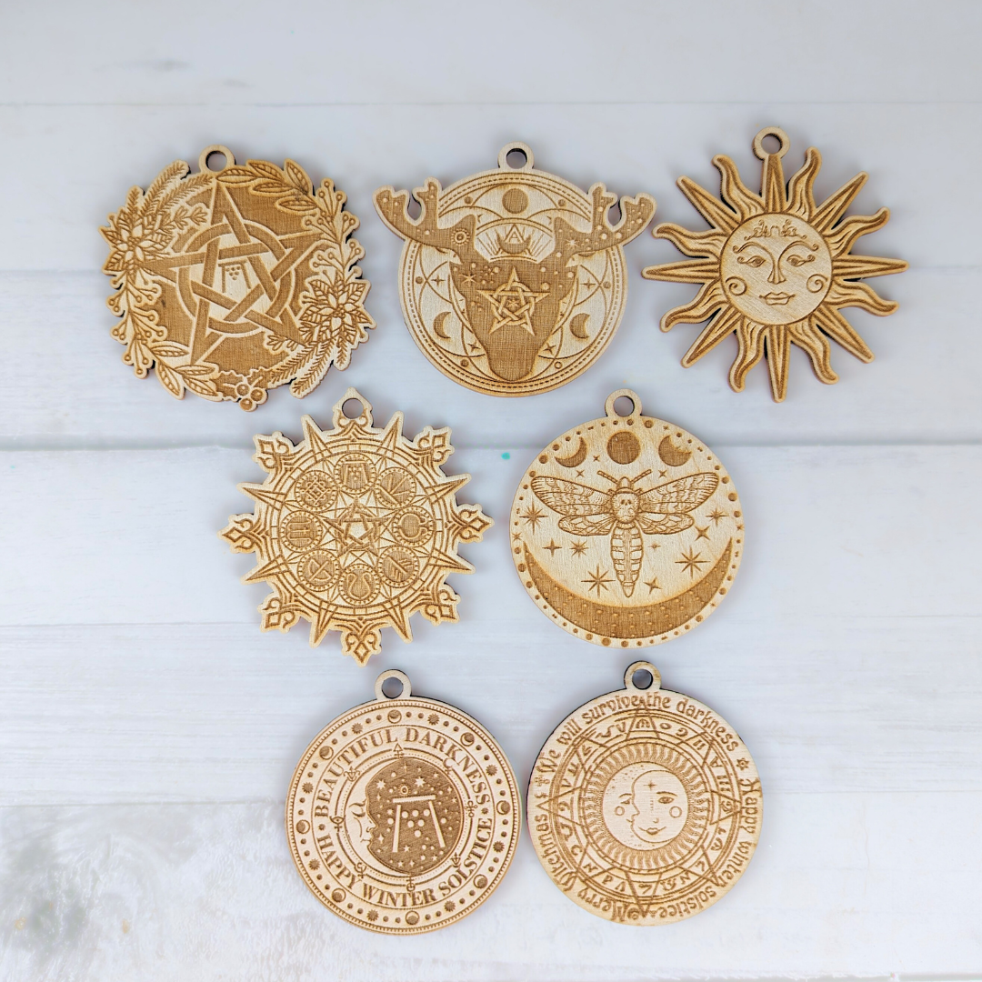 Yule Decorations | Winter Solstice Ornaments Gift Box