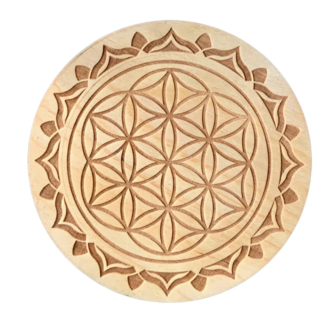 Flower of Life Crystal Grid Board for Manifestation
