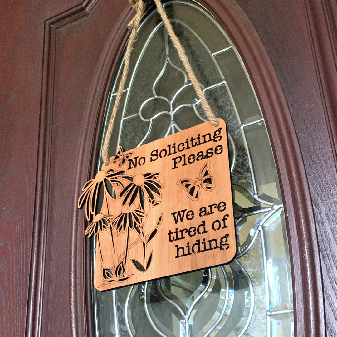 No Soliciting Sign