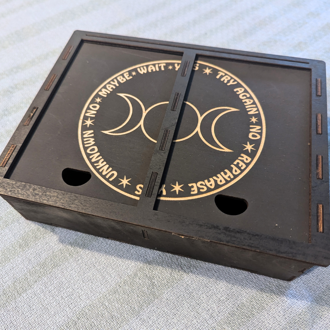 Discreet Divination Box with Hidden Pendulum Board