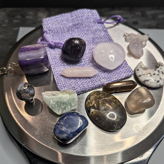 Crystal Mystery Bag – 5 oz Assorted Crystals, Carvings & Stones