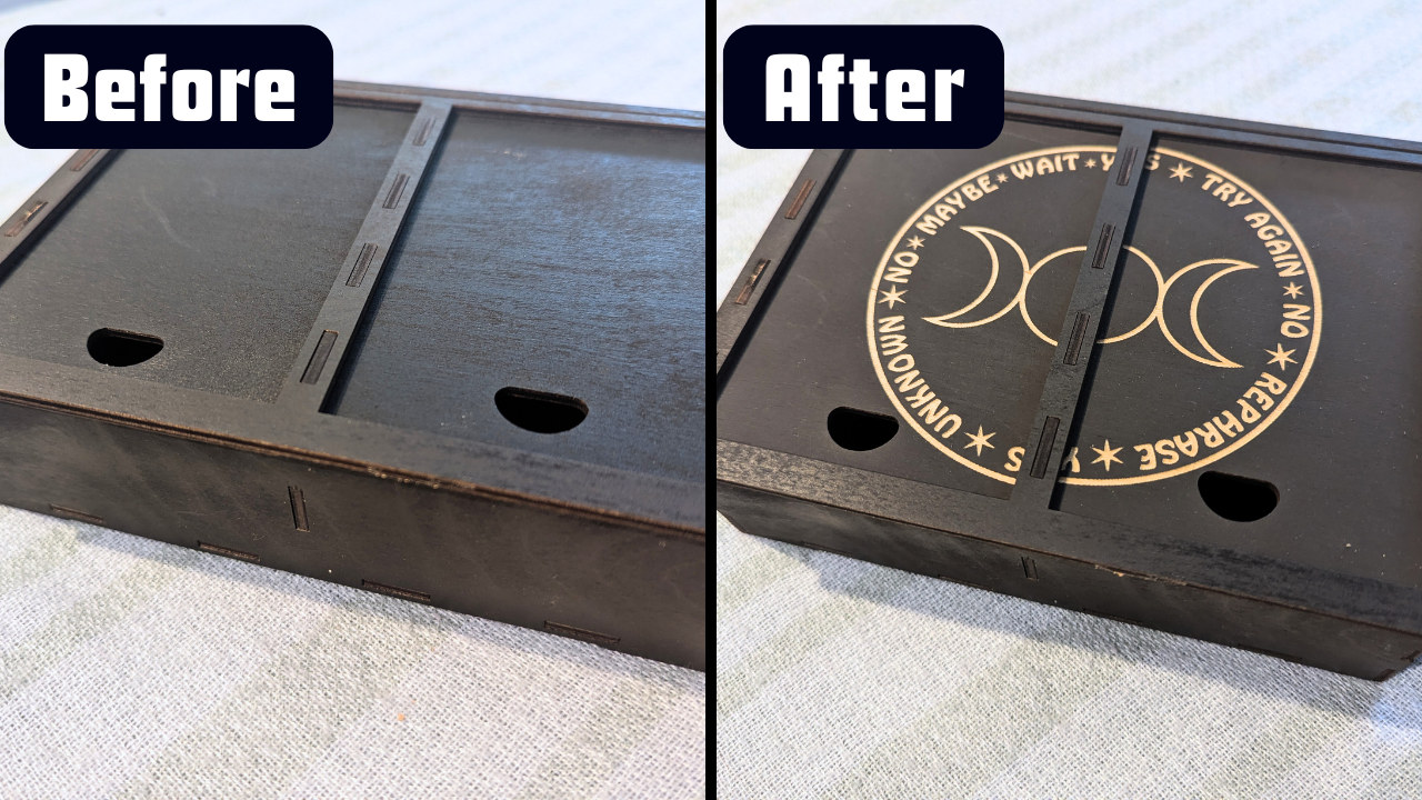 Discreet Divination Box with Hidden Pendulum Board