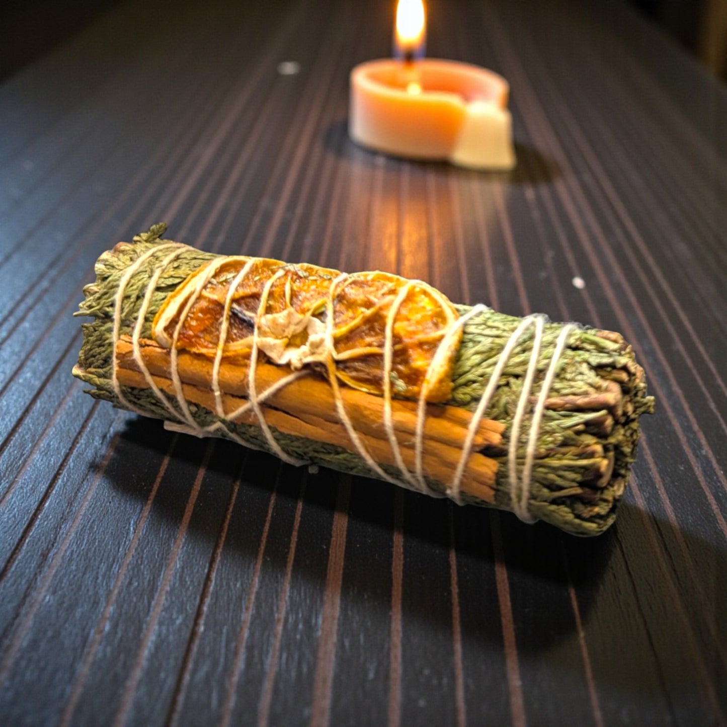 Cedar, Orange & Cinnamon Smoke Cleansing Bundle for Home, Protection, Balance & Harmony