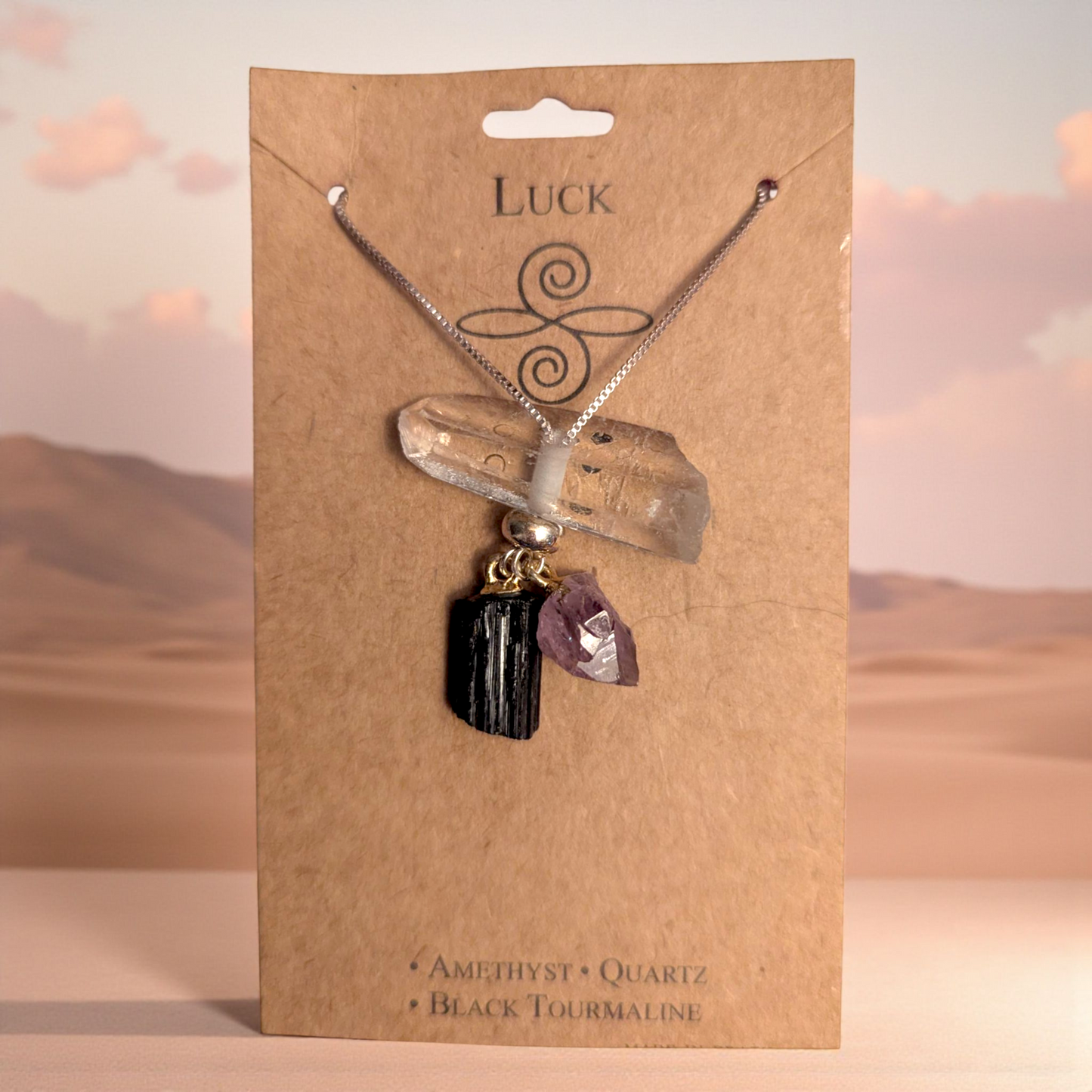 Crystal Necklace for Good Luck
