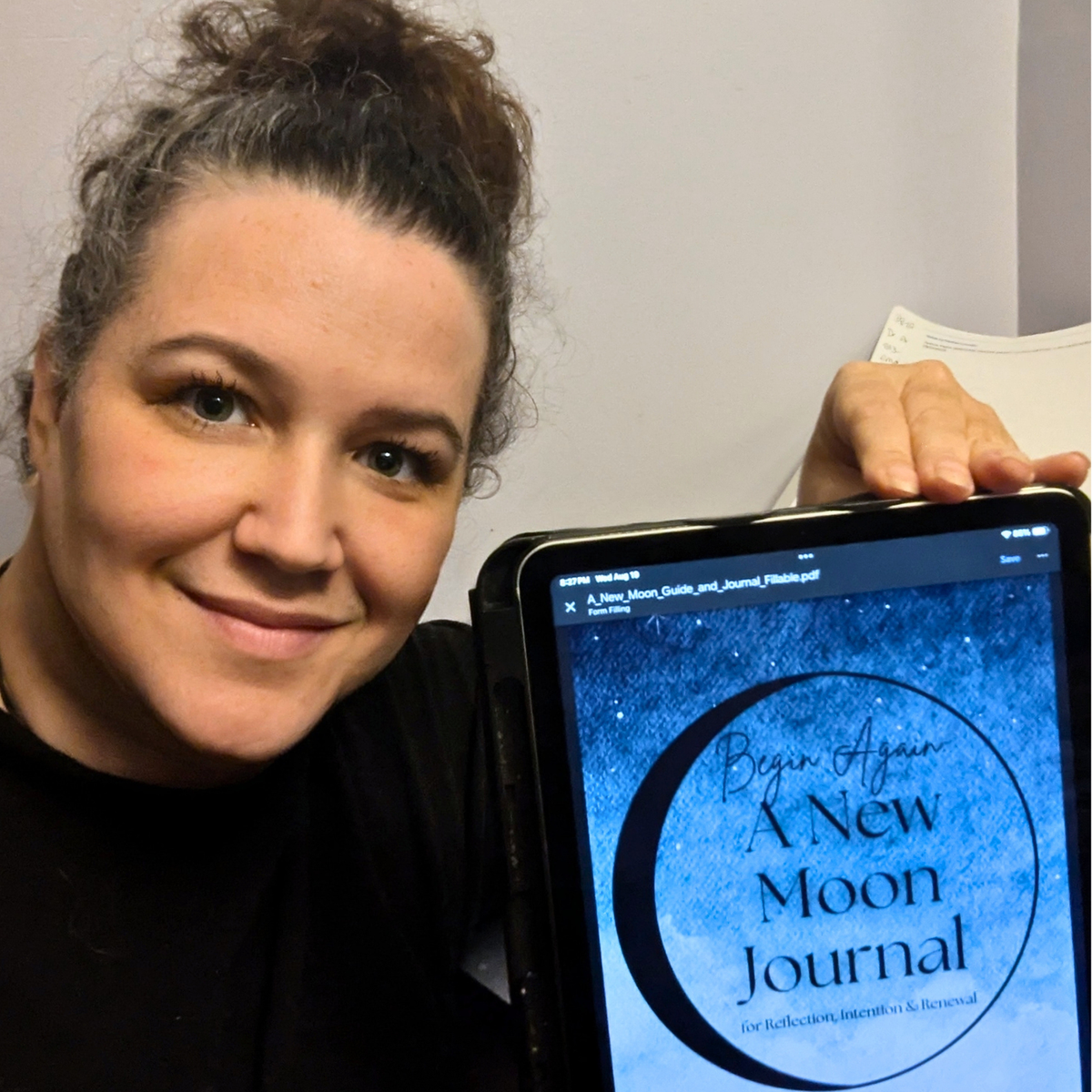 Begin Again: Printable New Moon Guide & Journal for Reflection, Intention Setting & Lunar Practice