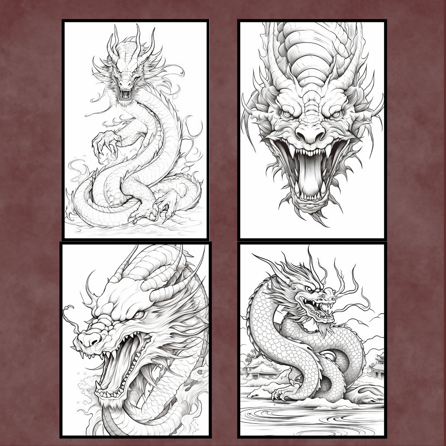 Dragon Coloring Pages for Protection, Power, and Release