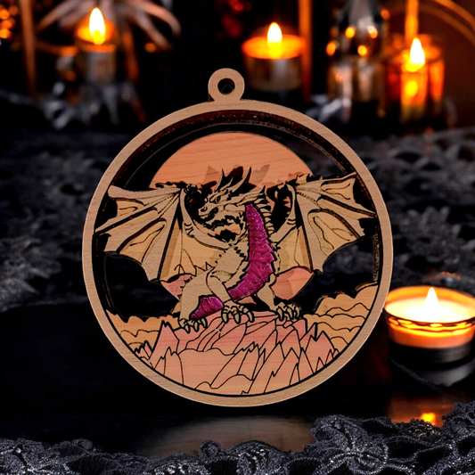 Gothic Christmas Ornaments- Dragon
