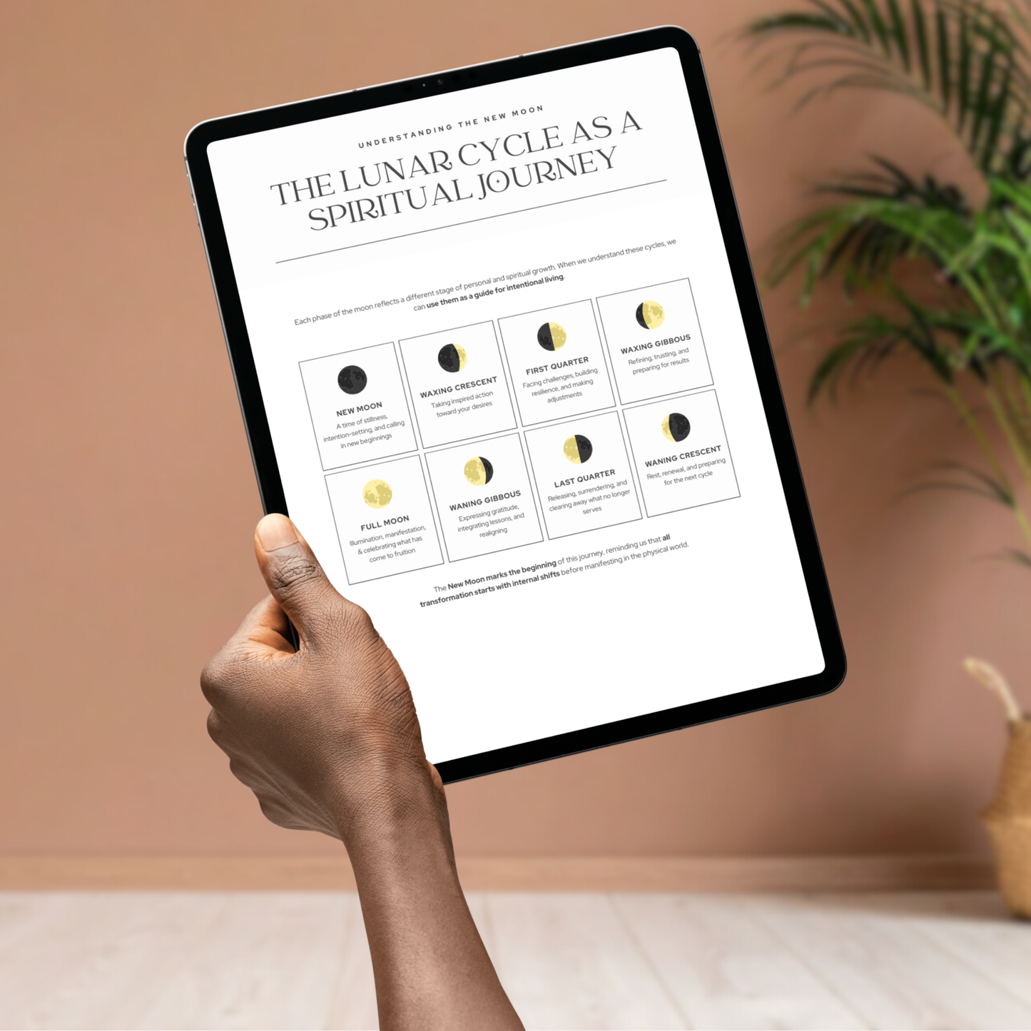 New Moon Guide & Journal | Lunar Intentions, Manifestation & Reflection