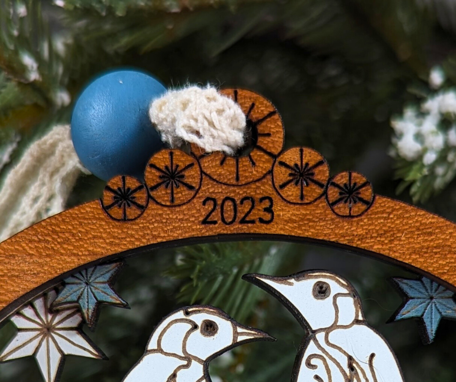 Arctic Animals Collection - Snowy Hare Christmas Ornament