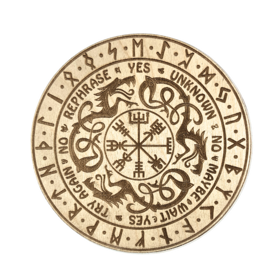 Pendulum board with rune symbols
