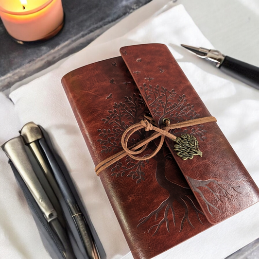 Refillable Notebook - Tree Of Life Leather Journal