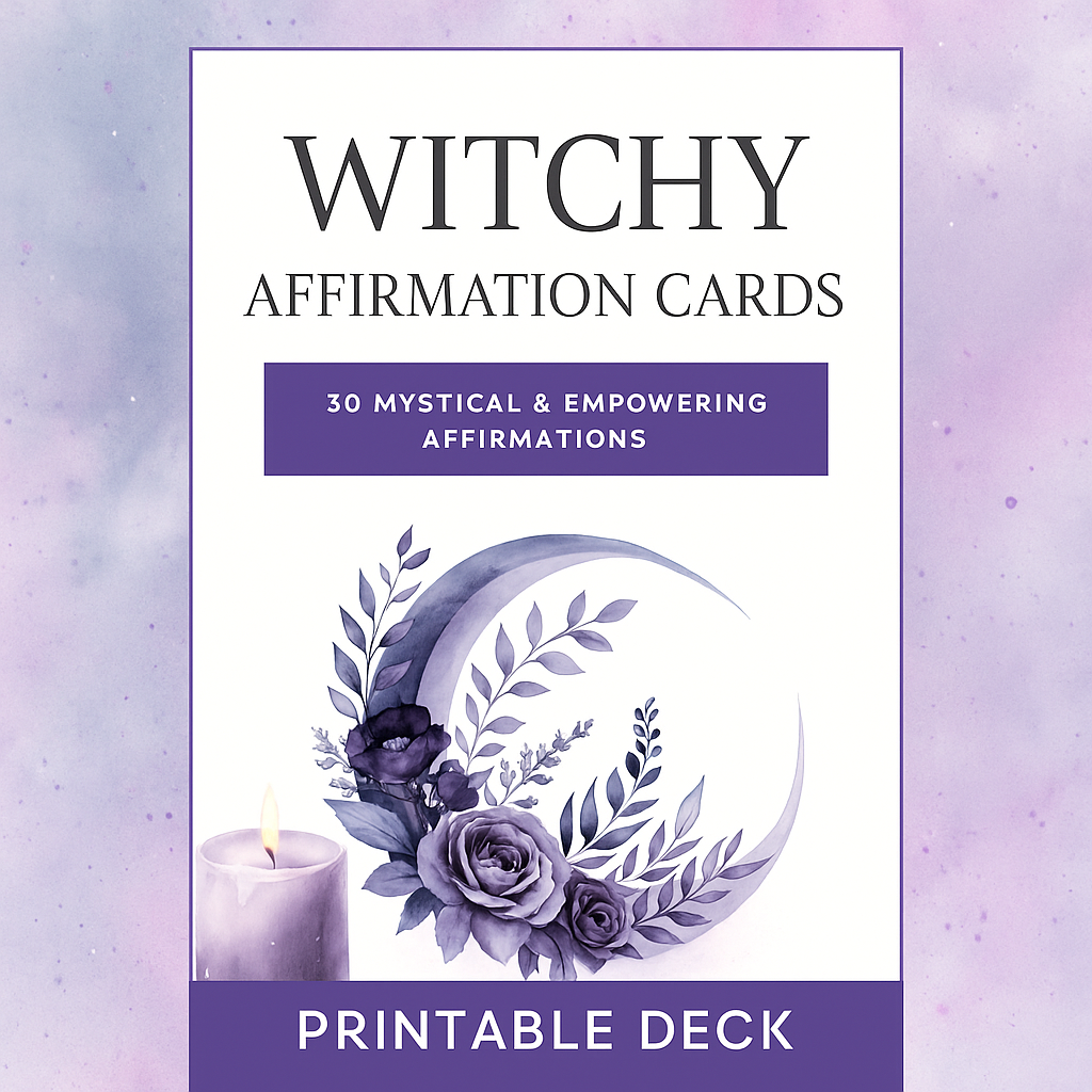 Witchy Affirmation Cards – Printable Deck
