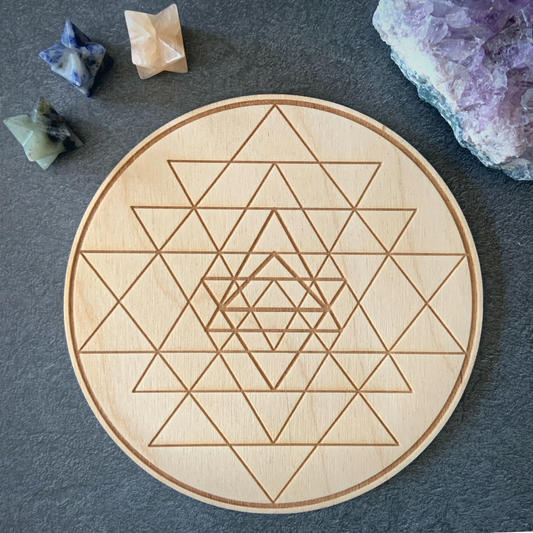 Crystal Grid Sri Yantra